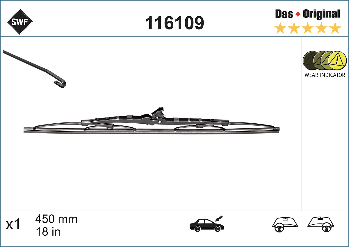 Lamela stergator SWF 116109